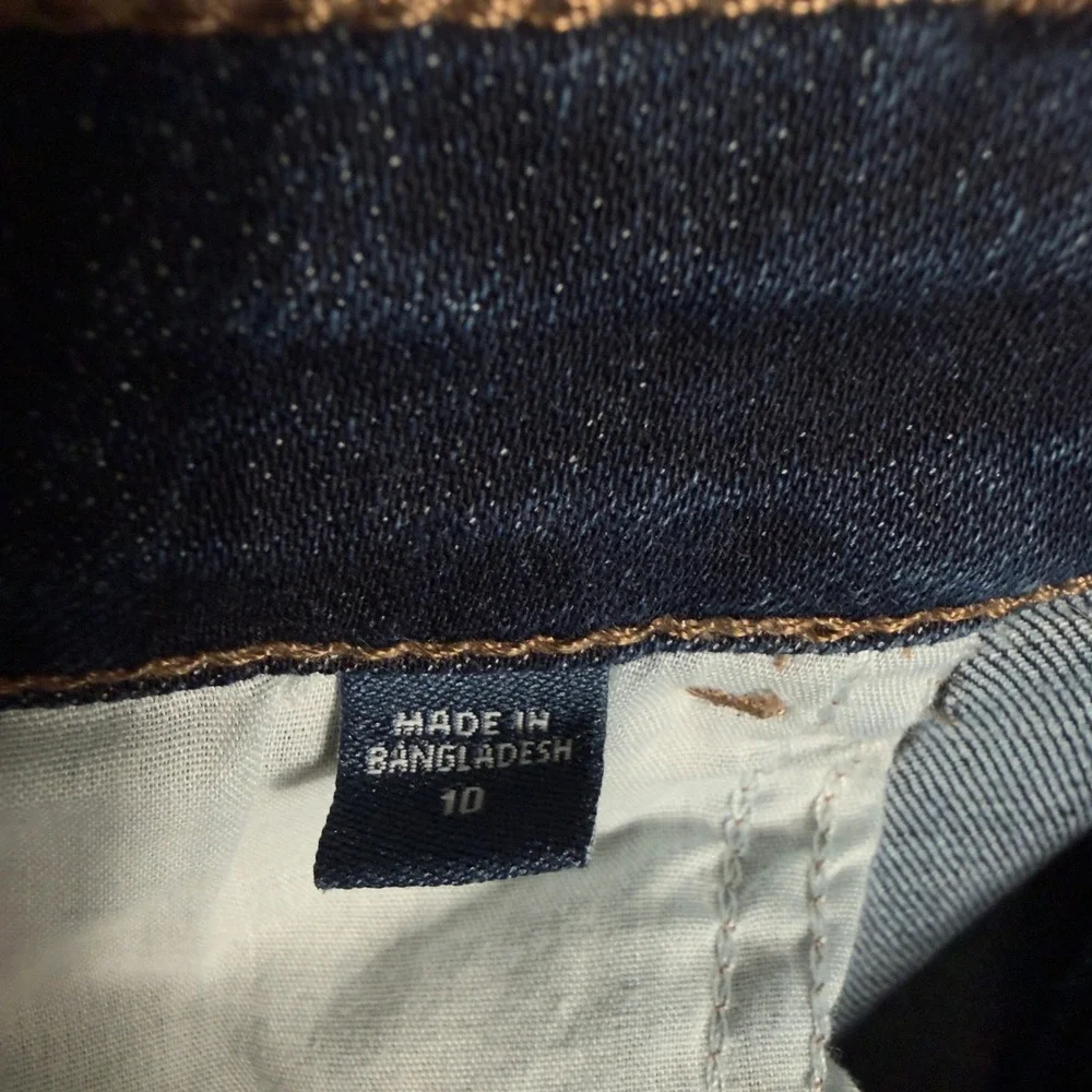 J.Jill Boyfriend Jeans Womens 10 Dark Blue Straight Leg Ankle Denim
